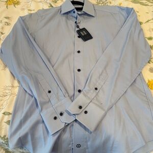 David Donahue Sky Blue Dress Shirt
